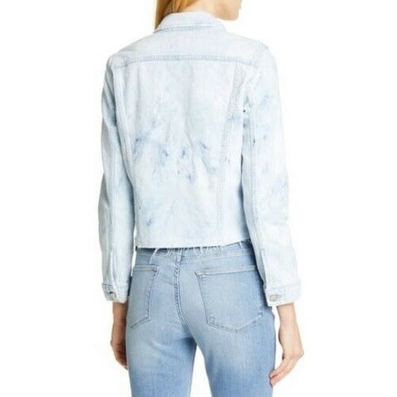 NWT Frame Hem Denim Jacket in Cloud - Picture 3 of 6